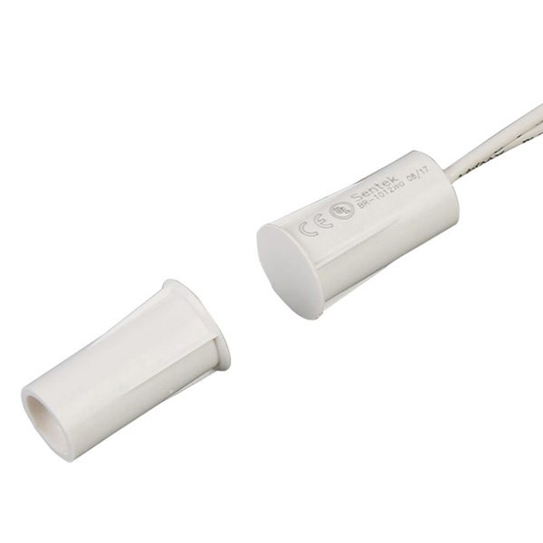 Sentek BR-1012 (ΛΕΥΚΗ) Χωνευτή μαγνητική επαφή μεσαία (Ø 11  x 19 mm)