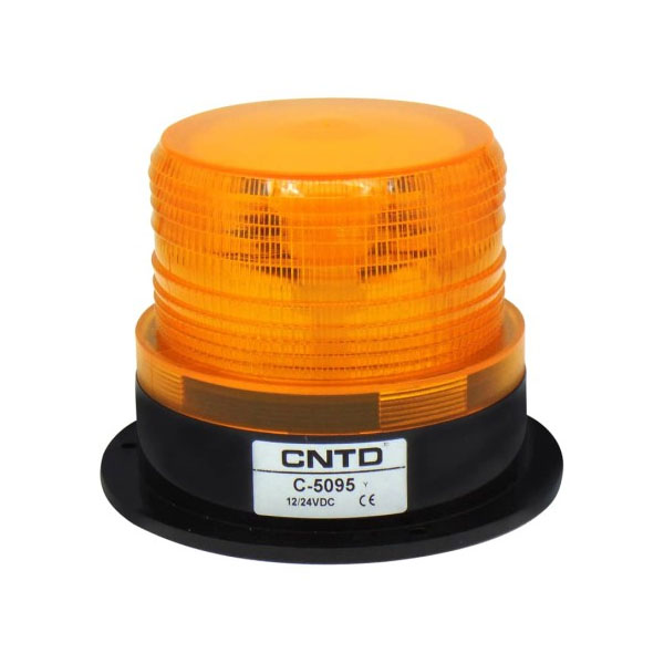 C-5095 12-24V YELLOW φάρος LED 12-24V DC με 3 λειτουργίες Κίτρινος 127x96mm  