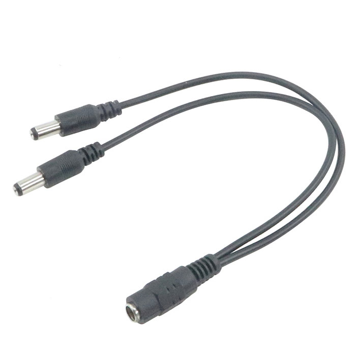 CD1-2(D) Καλώδιο τροφοδοσίας Υ με βύσματα DC 1 θηλυκό σε 2 αρσενικά, μήκους 20cm