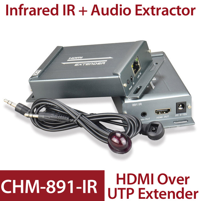 ANGA PS-891-IR HDMI extender μέσω CAT5e/CAT6 150m με μεταφορά IR εντολών χειριστηρίου