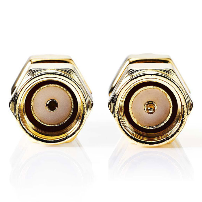 NEDIS CSGP02110GD Adaptors SMA reverse αρσ. - SMA αρσ. 2τμχ.