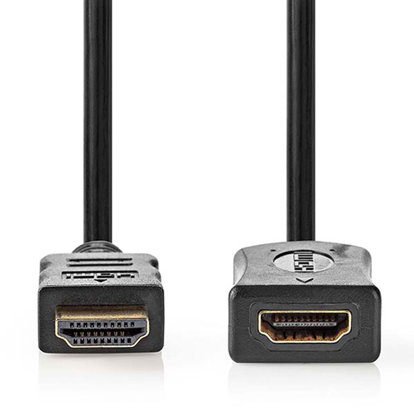NEDIS CVGL34090BK20 Καλώδιο προέκτασης High speed HDMI αρσ. - HDMI θηλ. με επίχρυσες επαφές 2m.