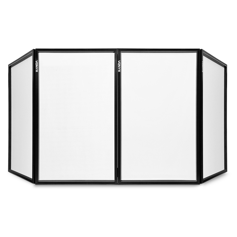 VONYX DB2 Foldable DJ Screen 120 x 70 (4 Panels) Dj Booth 180.035