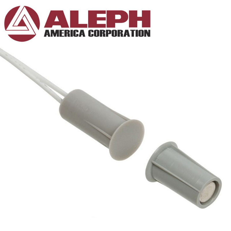 Aleph DC-1651G (ΓΚΡΙ) Χωνευτή μαγνητική επαφή, κοντή (μήκος 19.5 mm)