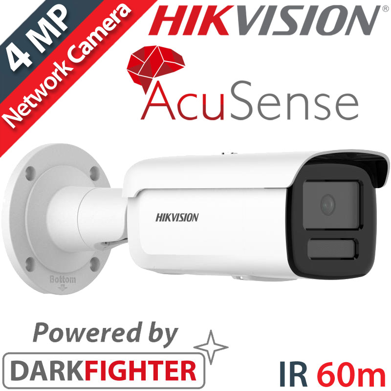 HIKVISION DS-2CD2T46G2H-2I(2.8mm)(eF) Ενσύρματη AcuSense IP Κάμερα 4MPixels IR 60m, DarkFighter, H265+ IP67