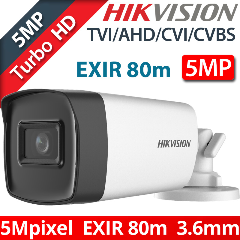 HikVISION DS-2CE17H0T-IT5F(C) 3.6mm TURBOHD Camera 5Mpixels, 4in1, EXIR 80μ., IP67