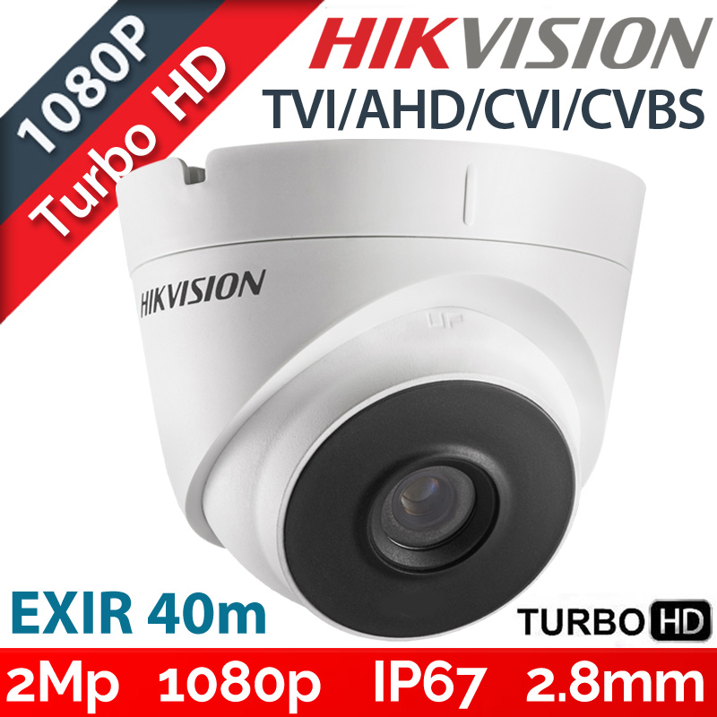 Hikvision DS-2CE56D0T-IT3F(C) 2.8mm TURBOHD κάμερα 2Mpixels 1080p IP67 40m EXIR 2.0
