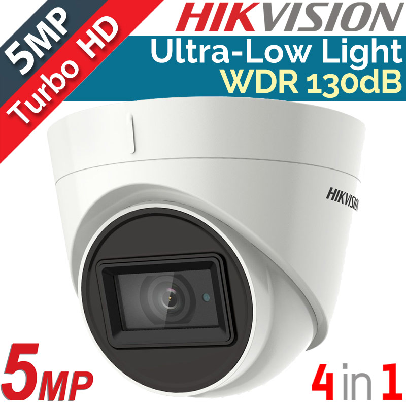 Hikvision DS-2CE78H8T-IT3F 2.8mm Dome Κάμερα 5MPixels TURBO HDTVI WDR 130dB Ultra-Low Light EXIR 60μ.