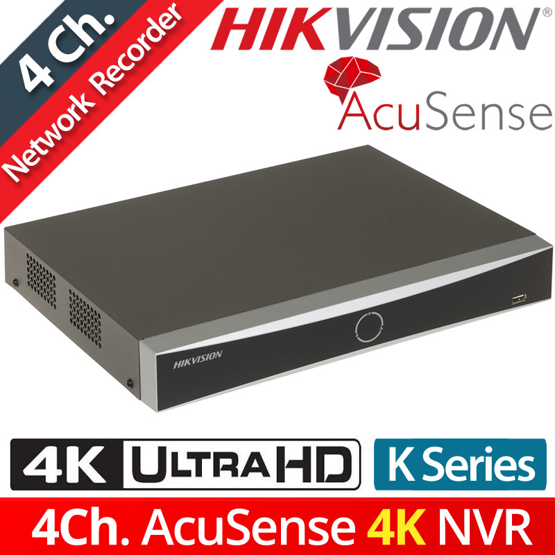 HIKVISION DS-7604NXI-K1(D) Δικτυακό Καταγραφικό NVR 4 IP Καμερών, Μέγιστη ανάλυση 4Κ (8Mpixels), Τεχνολογία Acusence