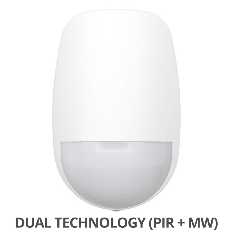 HIKVISION DS-PDD12P-EG2-WE - Αμφίδρομος Ασύρματος Ανιχνευτής Κίνησης Διπλής Τεχνολογίας (PIR+MW) για πίνακες AX PRO
