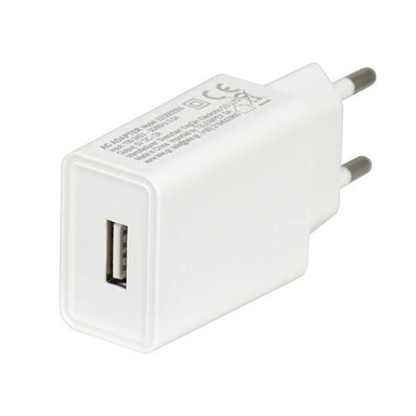 EE-0502000/W Universal Φορτιστής Χωρίς Καλώδιο με Θύρα USB-A 5V 2A σε Λευκό Χρώμα