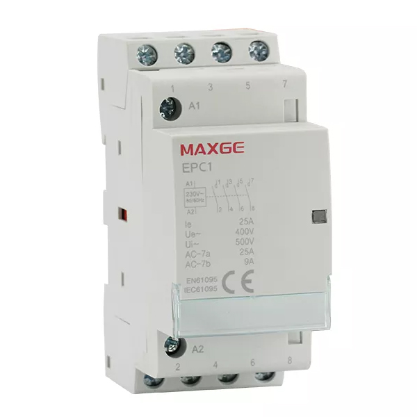 MAXGE EPC1-2540 Relay Φορτίου Ράγας 4P 4NO 25A 230VAC [01.077.0801]