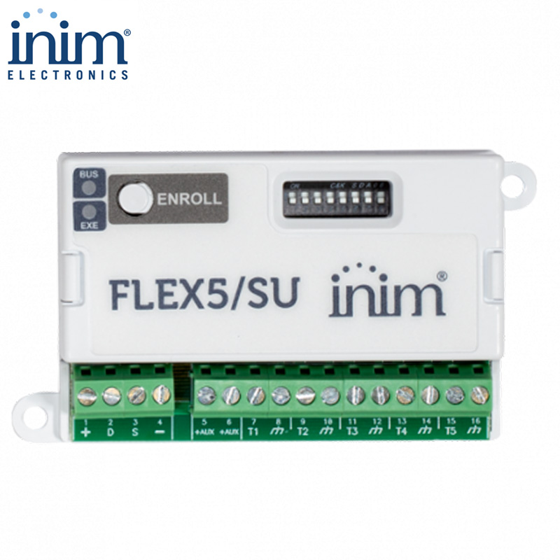INIM FLEX-5/SU Πλακέτα επέκτασης 5 ζωνών για τα κέντρα INIM SmartLiving (Σύνδεση μέσω I-BUS)