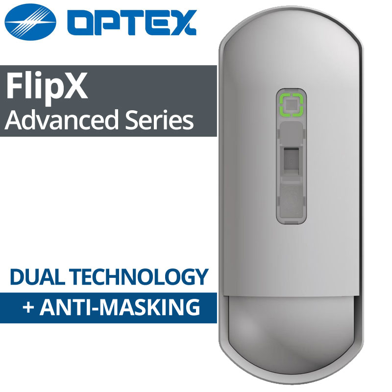 OPTEX FLIPX ADVANCED FLX-A-DAM - Ανιχνευτής εσωτερικού χώρου Διπλής Τεχνολογίας (PIR+MW) με Anti Masking (Grade 3) 