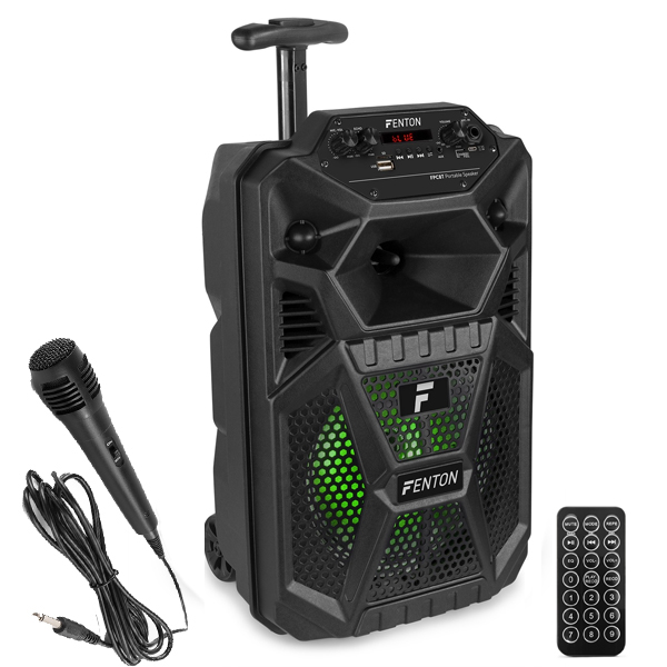FENTON FPC8T Φορητό Party ηχείο 50W MP3/ USB/ SD/ Bluetooth / Μικρόφ. - Μπαταρία - Trolley 170.089