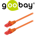 GOOBAY 95253 Καλώδιο δικτύου U/UTP CAT6 patchcable 0.25m σε Πορτοκαλί