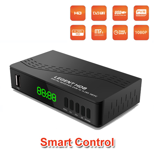 LEGENT HD8 Επίγειος MPEG4 DVB-T2 Full HD H.265 HEVC Αποκωδικοποιητής με USB και έξυπνο χειριστήριο