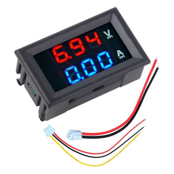 HP164UI 0-100V DC/ 0-10A DC Ψηφιακό όργανο πίνακος DC 100V - DC 10A 48x29x22mm