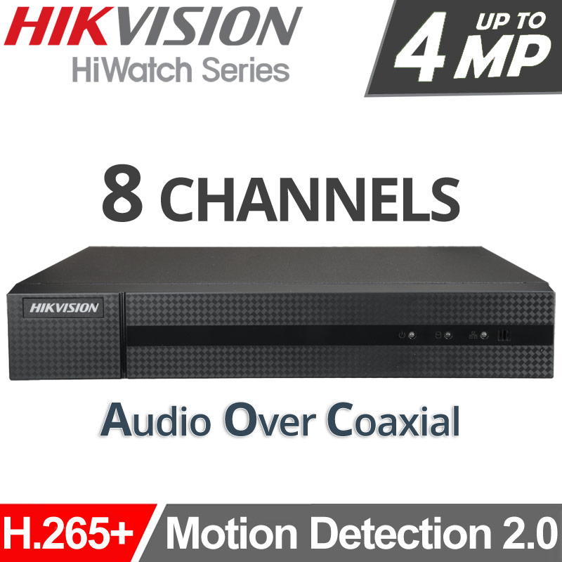 HIKVISION HiWatch HWD-6108MH-G4 Καταγραφικό DVR 8 Καμερών, Motion Detection 2.0, H.265+, Audio Over Coaxial