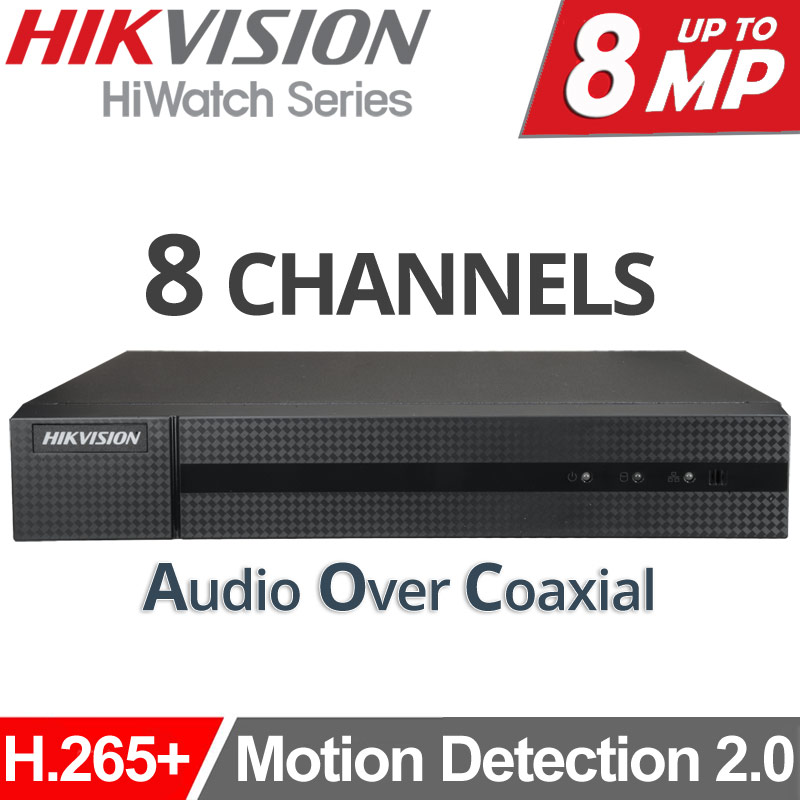 HIKVISION HiWatch HWD-7108MH-G4 Καταγραφικό DVR 8 Καμερών, Motion Detection 2.0, H.265+, Audio Over Coaxial