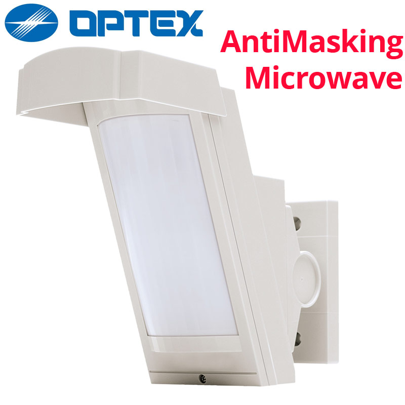 OPTEX HX-40DAM Ανιχνευτής Κίνησης εξωτερικού Χώρου διπλής τεχνολογίας 2xPIR + Microwave με Antimasking