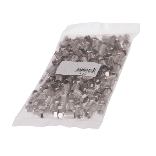 OEM JT-1013C_100pcs  Φίς τύπου F αδιάβροχο - με τσιμούχα Twist ON L:21.8 mm (100 τμχ)