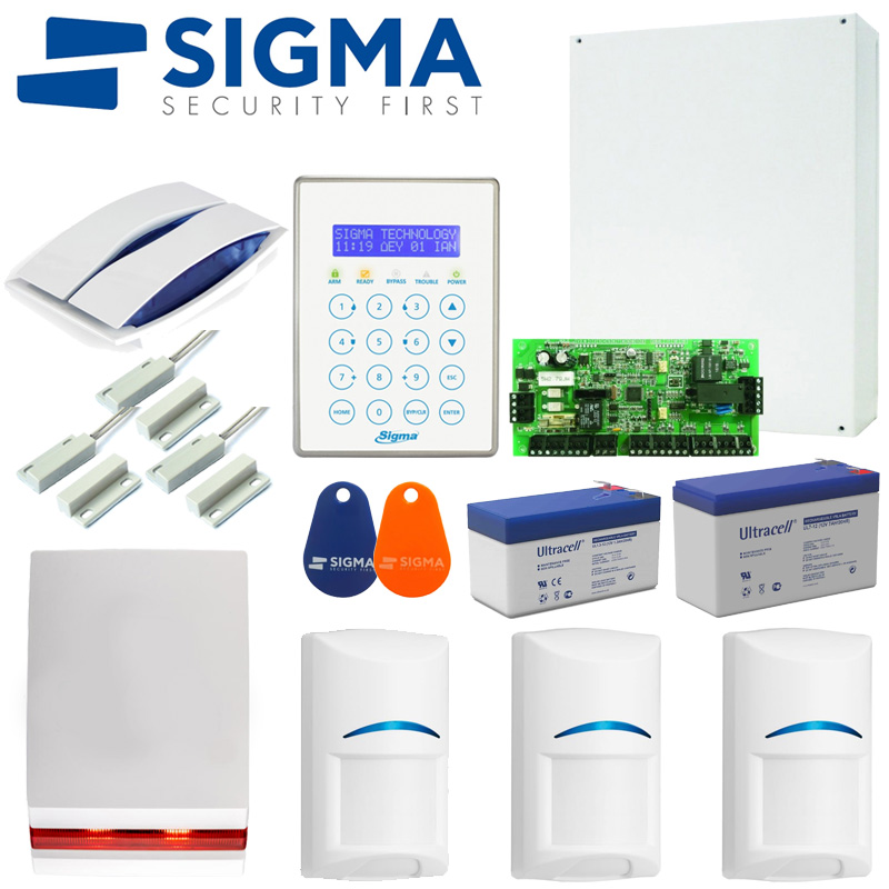 Sigma SET APOLLO32-DIONE RED: Πλήρες Σύστημα Συναγερμού με κέντρο Apollo Plus της Sigma Security