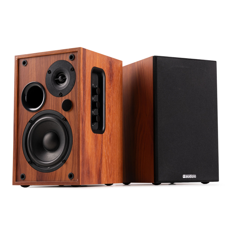 AUDIZIO KS02 WOOD Ενεργό σετ ηχείων Βιβλιοθήκης 80 Watt, Bluetooth, IRC (ζεύγος) 100.410