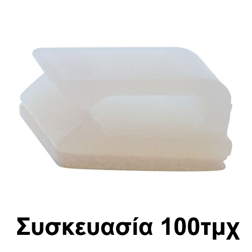 KSS FC-1 Στήριγμα Καλωδίου πλαστικό με Αυτοκόλλητη Ταινία