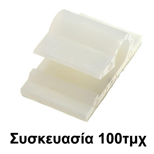 KSS FC-2 Στήριγμα Καλωδίου πλαστικό με Αυτοκόλλητη Ταινία