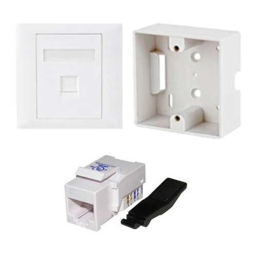 LANCOM N128-CAT6 Επίτοιχη Εξωτερική πρίζα δικτύου για RJ45 με Tooless jack CAT6 UTP