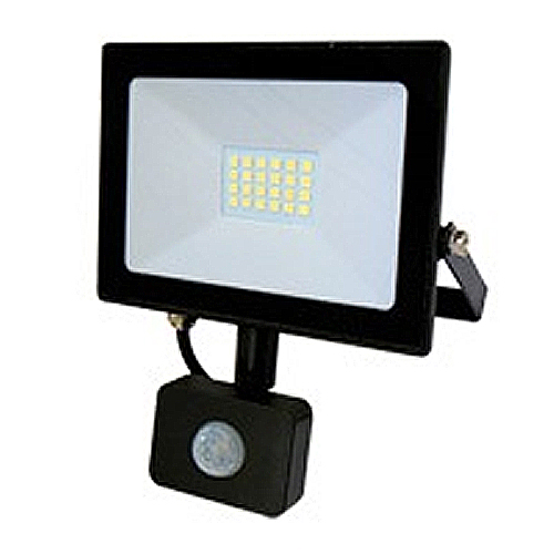 LED ON 1278 QY-2602 Προβολέας LED SUPERSLIM 20Watt με ψυχρό φωτισμό 6500Κ και Ανιχνευτή Κίνησης