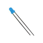 LED-3MM-ST-BLUE Απλό LED 3mm μπλε χρώμα