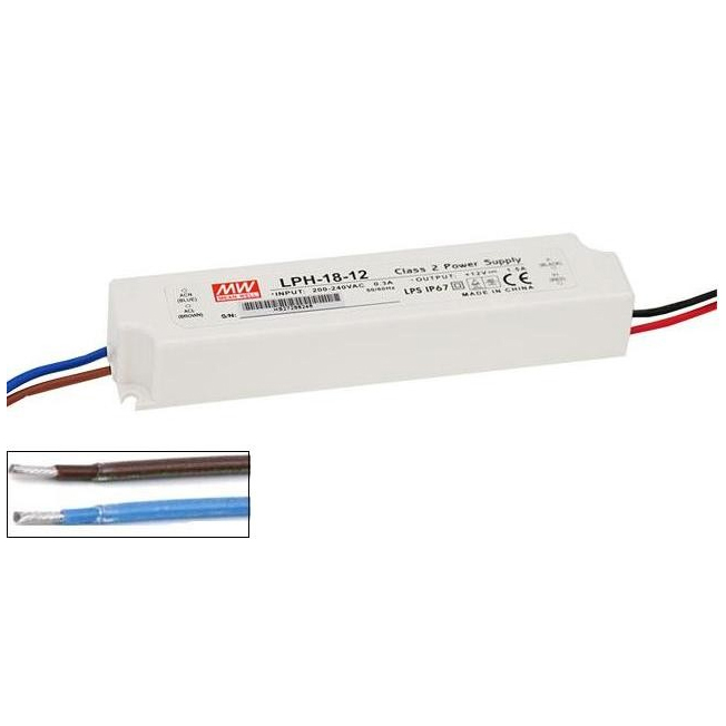 MEAN WELL LPH-18-12 Τροφοδοτικό Switching για LED 12V 18W 1.5A