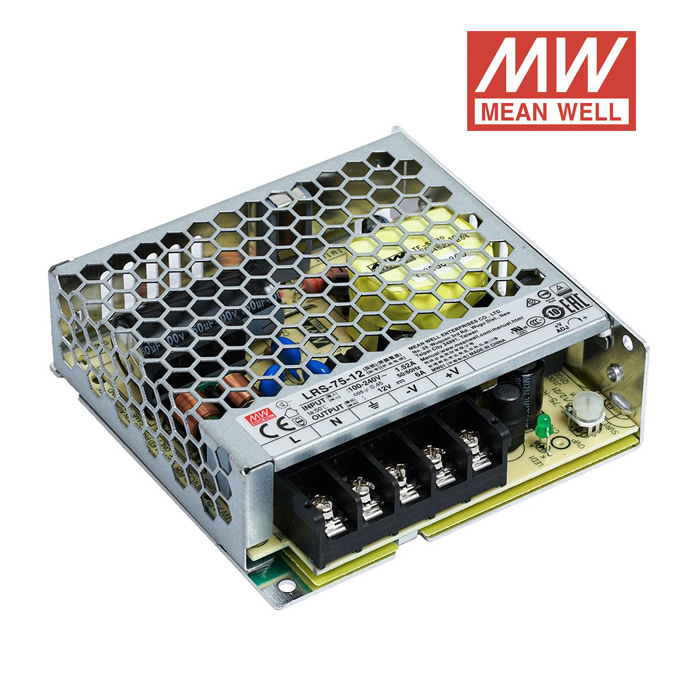 MeanWell LRS-75-12 Τροφοδοτικό Switching 12VDC 75W 6A