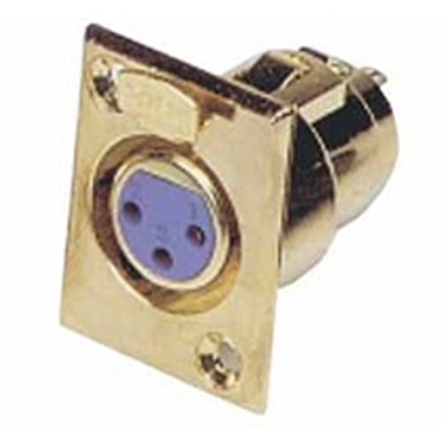 OEM LZ139 Βύσμα CANON XLR θηλυκό για σασί επίχρυσο