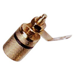 LZ544G B Μπόρνα μεταλλική επίχρυση ΜΑΥΡΗ