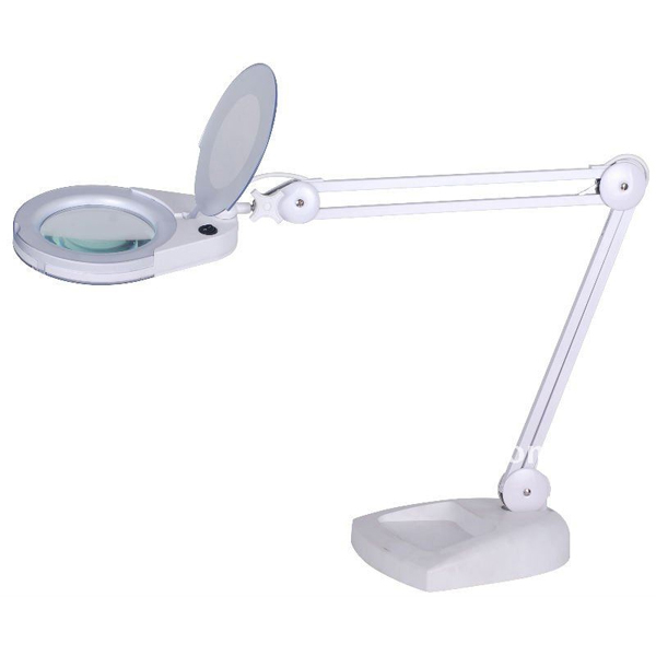 BYN-6025-8-6 Μεγάλος Επιτραπέζιος Μεγεθυντικός φακός LED με καπάκι (Zoom x 5)