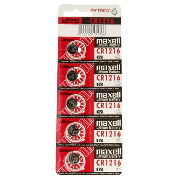 MAXELL CR1216 5Pack Μπαταρία Λιθίου 3V 5 Τμχ 