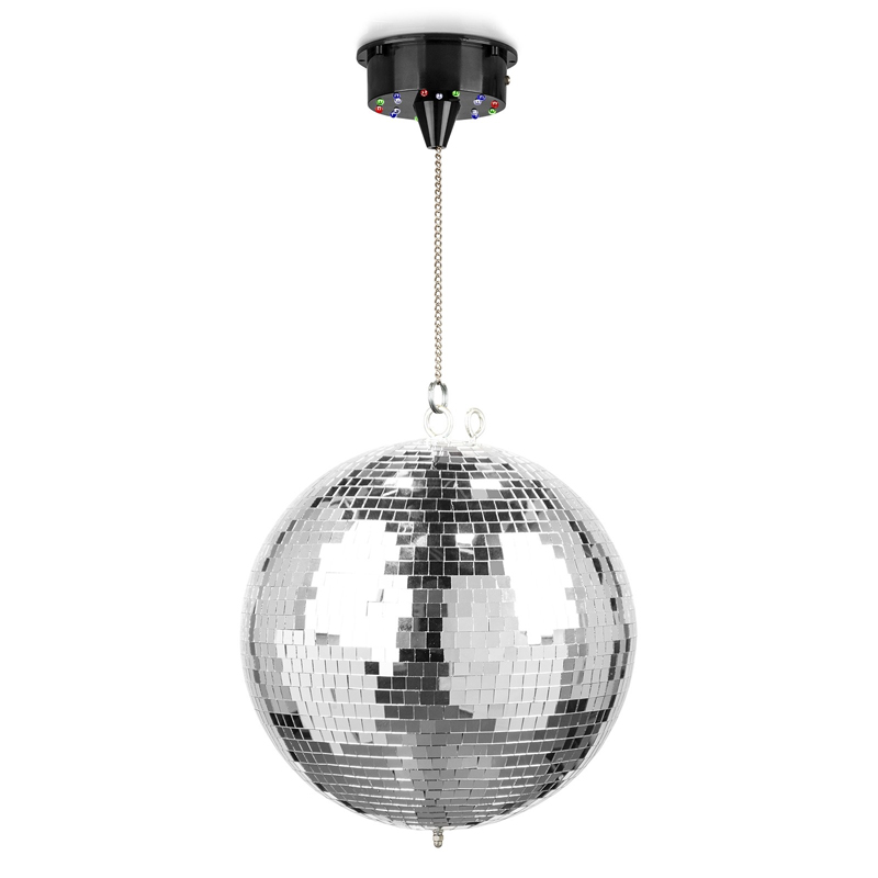 FuZZIX MB30ML Mirror Disco ball - Ντισκομπάλα 30cm (12") με μοτέρ με μπαταρίες και RGBW LEDs 151.337