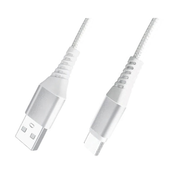 MB380 Καλώδιo USB Type A σε Type C Ταχείας Φόρτισης 30W μήκος 1m σε Λευκό Χρώμα PLY