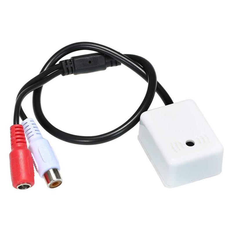 MIC-404B Μικρόφωνο για κάμερες με αυτοκόλλητο, ορθογώνιο, για συστήματα παρακολούθησης 