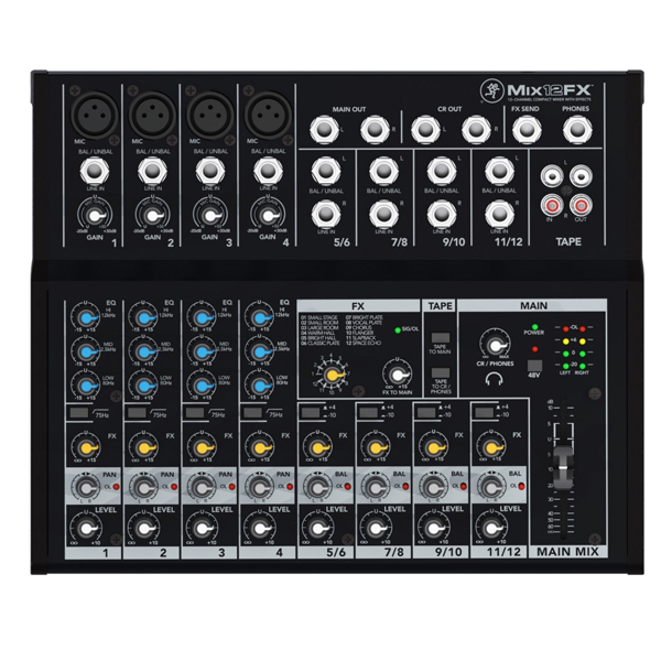 MACKIE Mix12FX Κονσόλα 'Ηχου 12 Καναλιών με 12FX