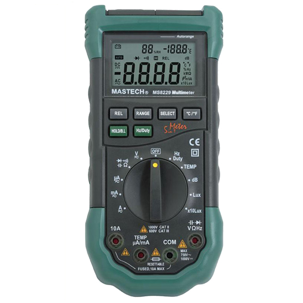 MASTECH MS8229 Ψηφιακό Πολύμετρο 5 σε 1 πλήρες προστασίας