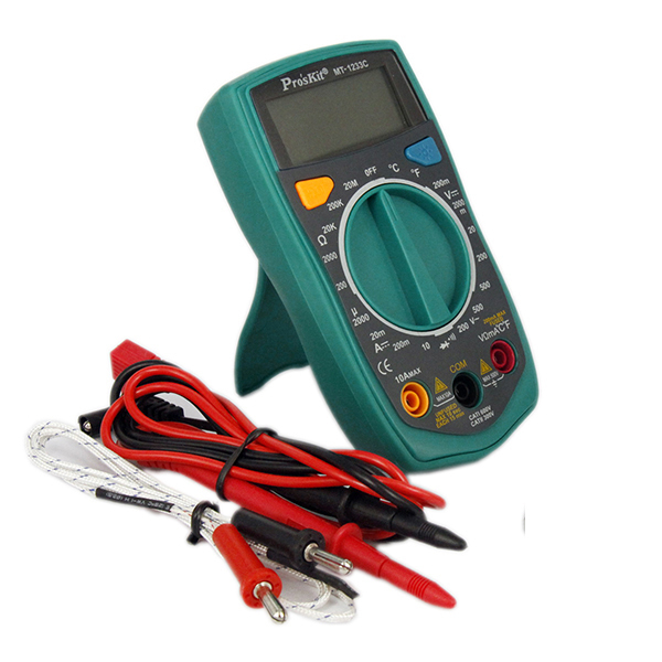 ProsKit MT-1233C Ψηφιακό Πολύμετρο παλάμης με μέτρηση Θερμοκρασίας