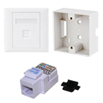 LANCOM N128-CAT5e Επίτοιχη Εξωτερική πρίζα δικτύου για RJ45 με Tooless jack CAT5e UTP 