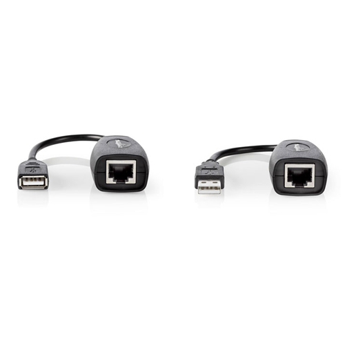 NEDIS CCGP60EXTBK500 Προέκταση USB 2.0 A αρσ. - USB 2.0 A θηλ. μέσω καλωδίου UTP ως 50m