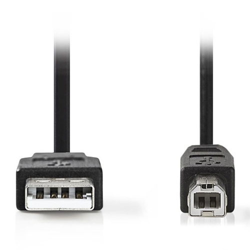 NEDIS CCGL60100BK50 Καλώδιo USB A αρσ. - USB B αρσ. High-Speed, μήκους 5m