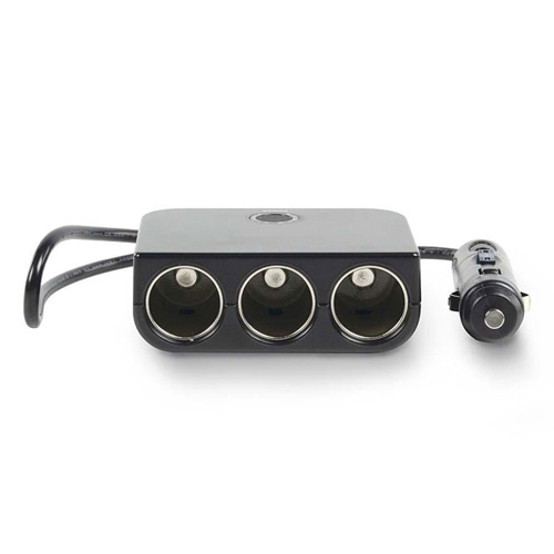 NEDIS DCPA001 Αντάπτορας Splitter Αναπτήρα Αυτοκινήτου με 3 εξόδους 12V και 1 USB με καλώδιο