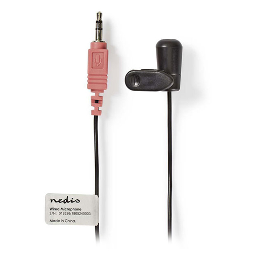 NEDIS MICCJ100BK Ενσύρματο Μικρόφωνο με κλιπ